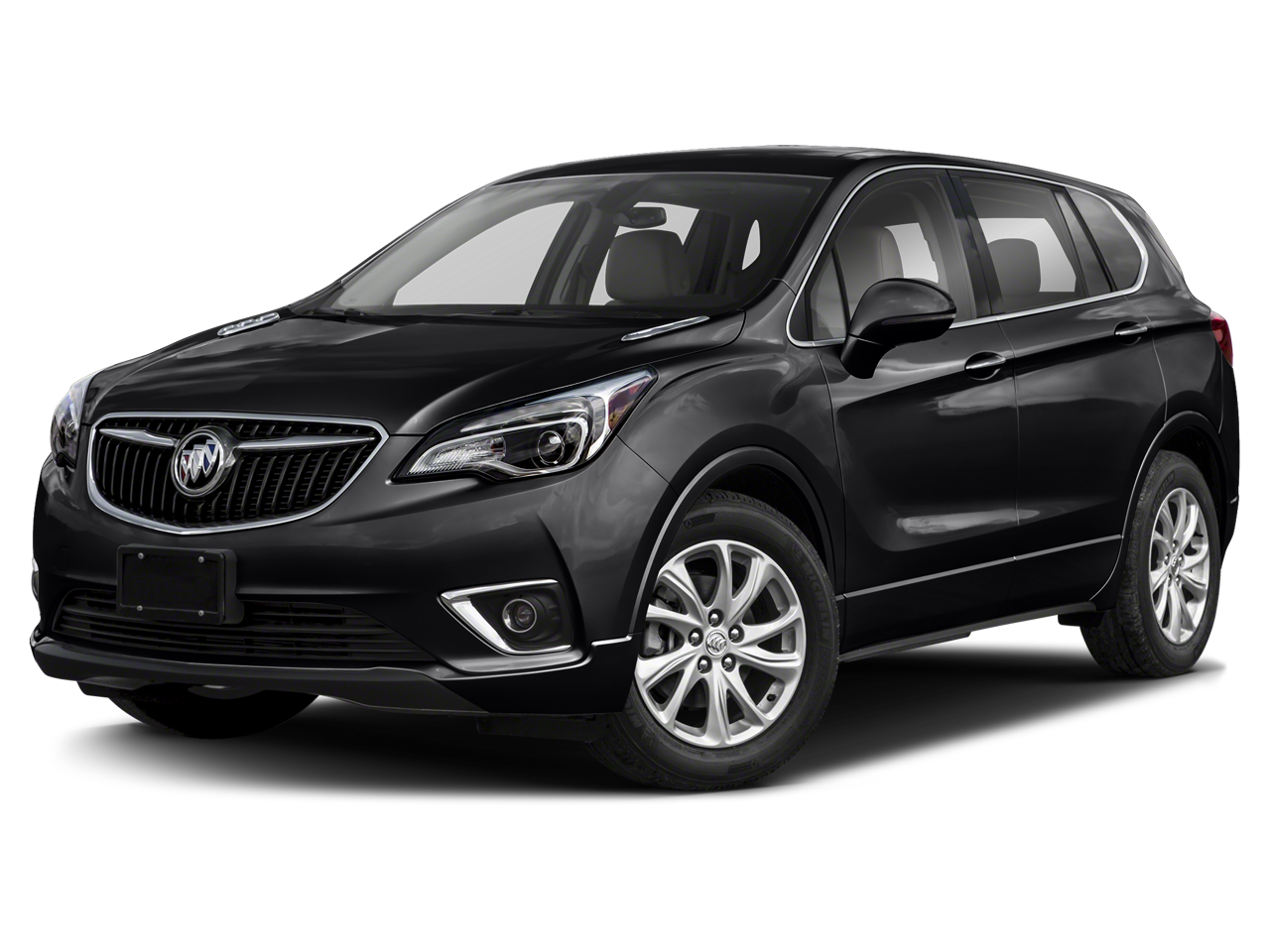 2020 Buick Envision Essence in Ebony Twilight Metallic — front three-quarter view