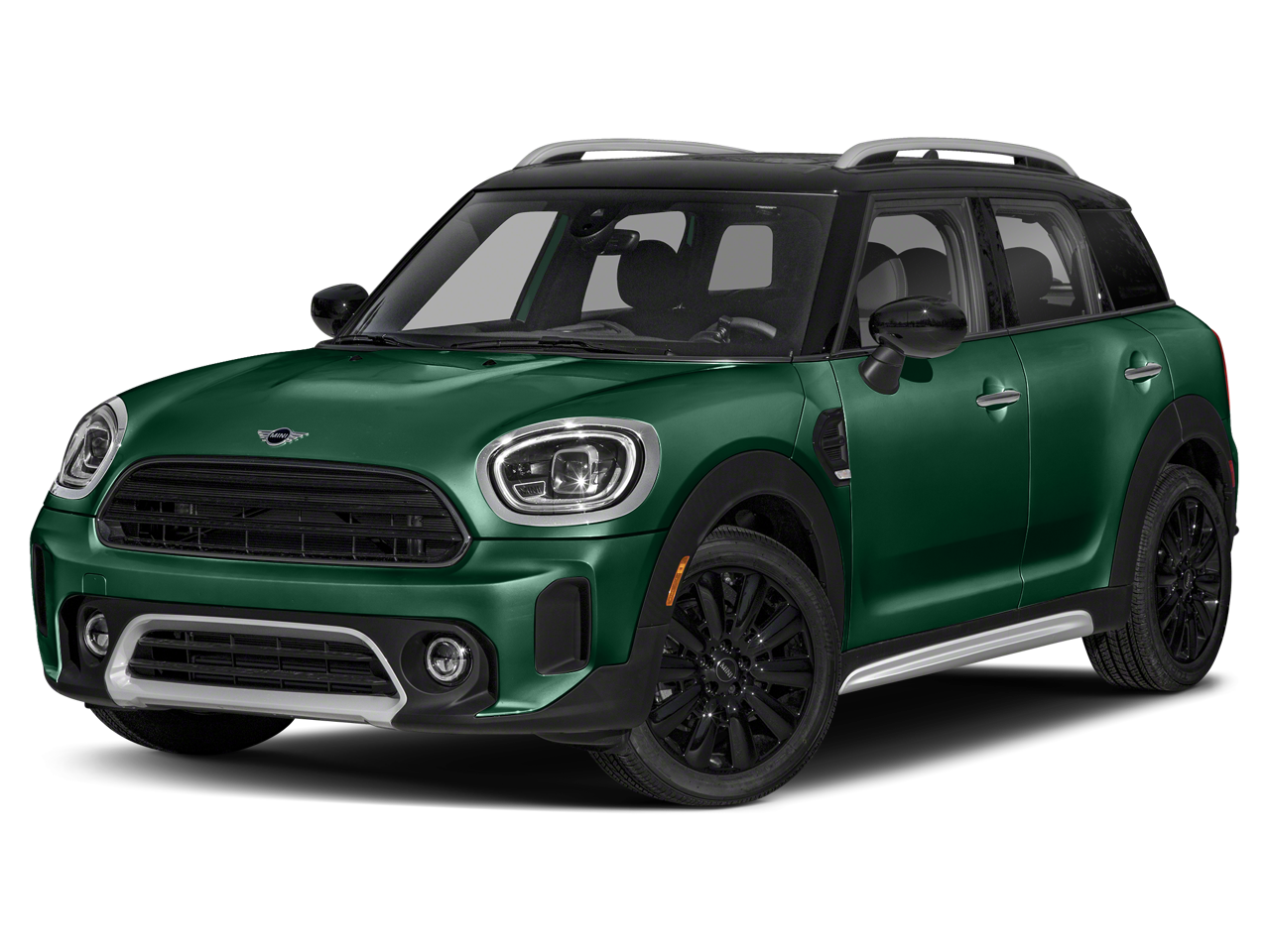 2023 MINI Countryman Cooper S in British Racing Green IV Metallic — front three-quarter view