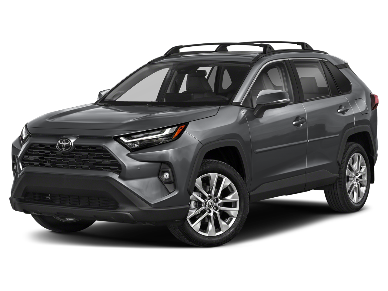 2024 Toyota RAV4 XLE in Magnetic Gray Metallic — front three-quarter view