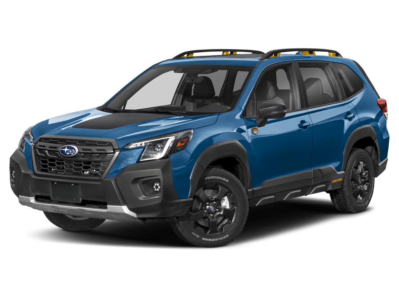 2022 Subaru Forester Wilderness in Autumn Green Metallic — front three-quarter view