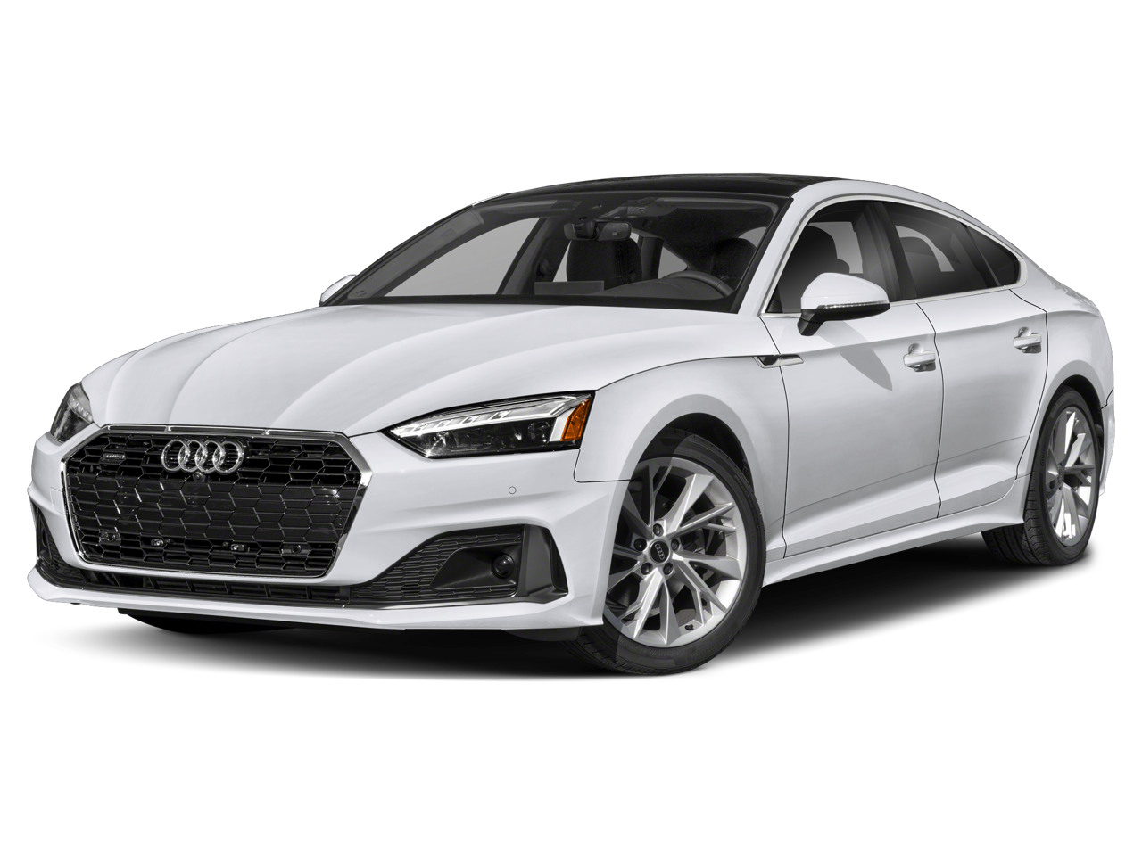 2025 Audi A5 Sportback S line Premium in Gray — front three-quarter view