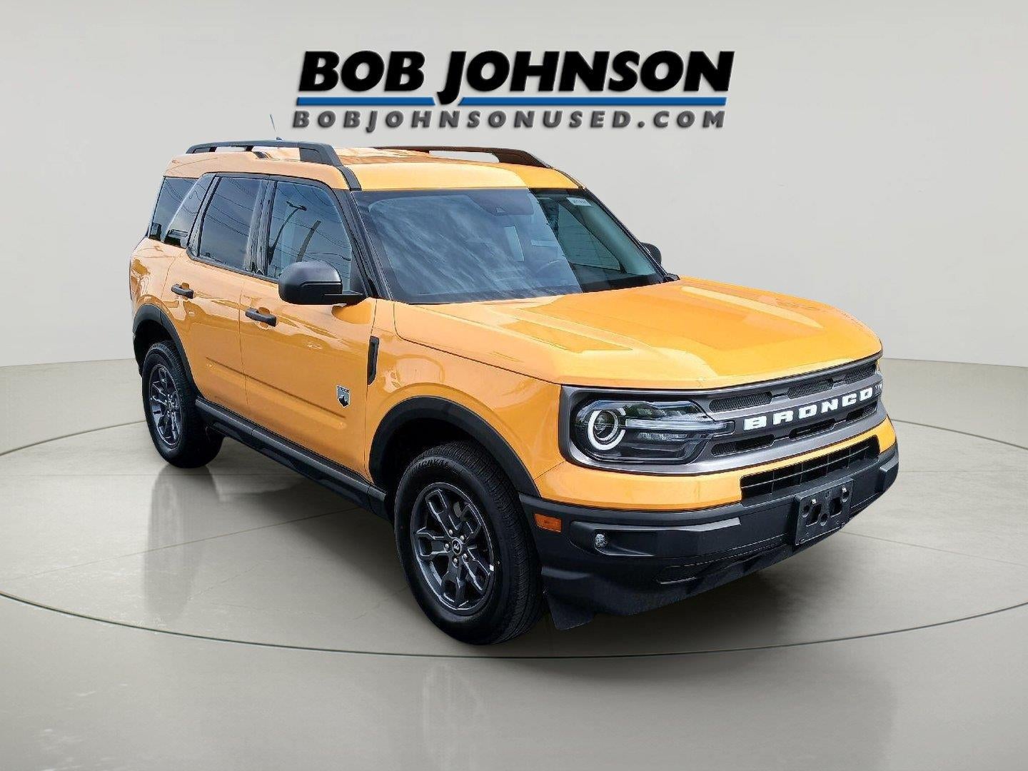 2022 Ford Bronco Sport Big Bend in Cyber Orange Metallic Tricoat — front three-quarter view