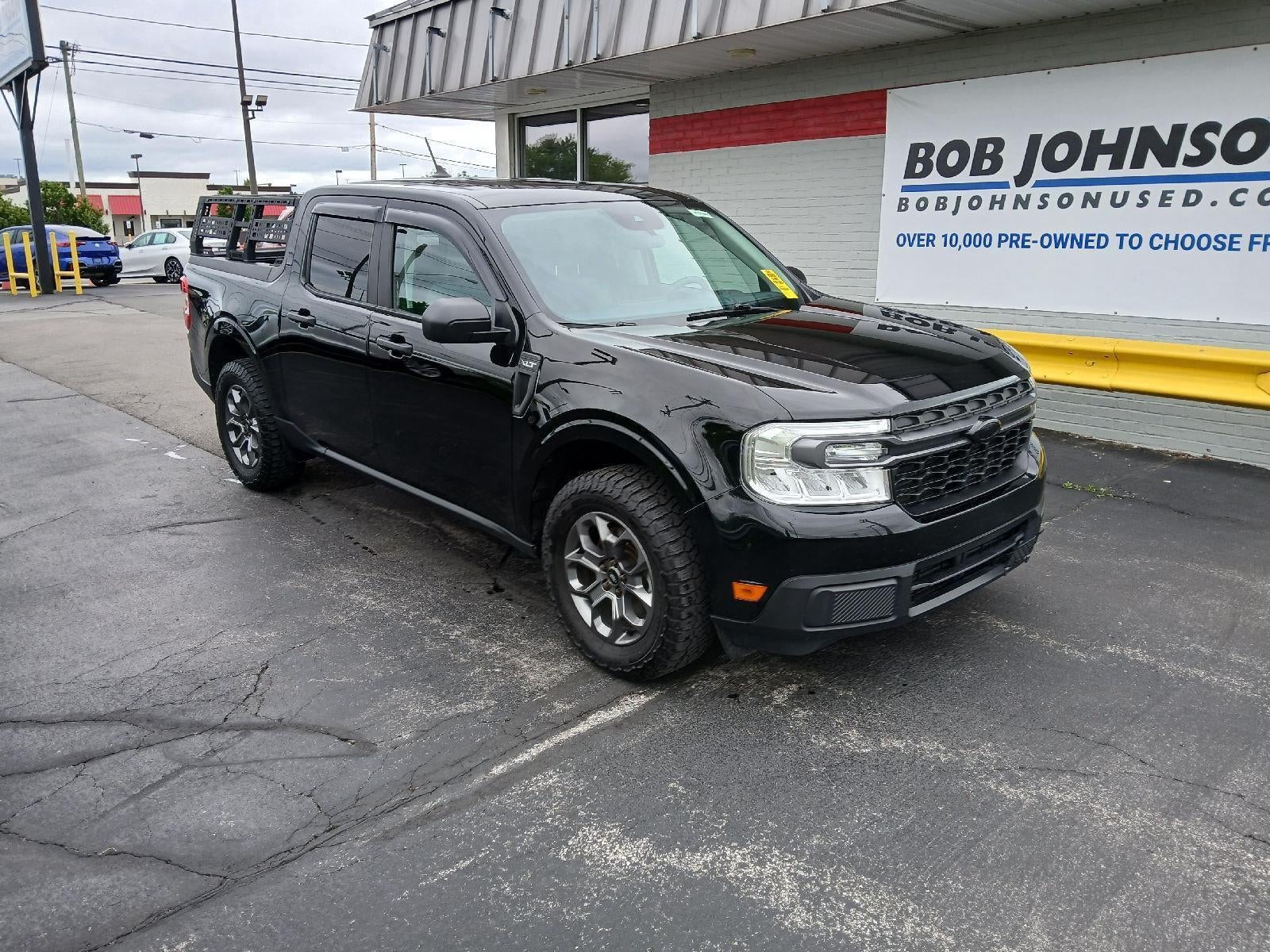 2022 Ford Maverick XLT in Shadow Black — front three-quarter view