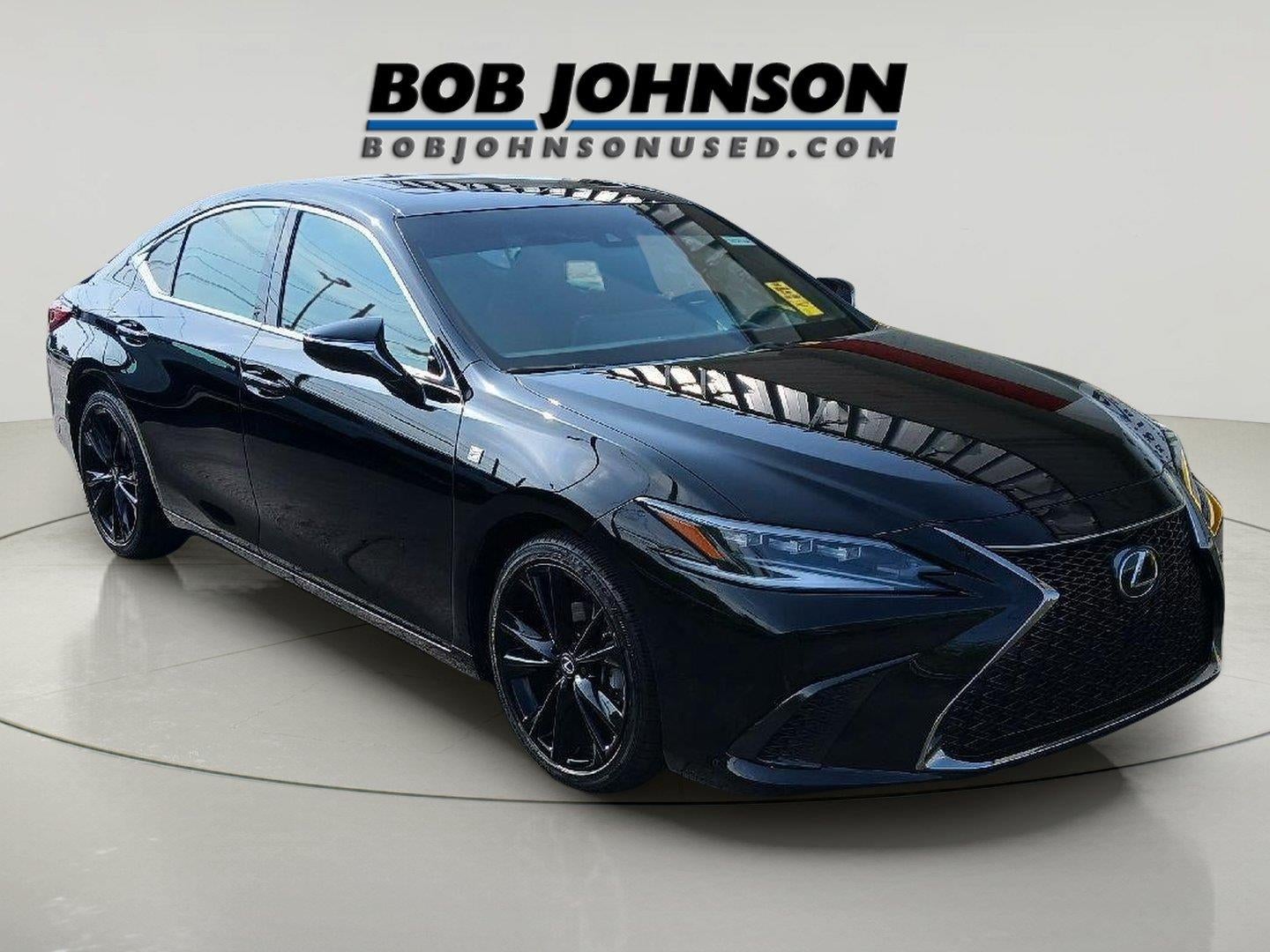 2022 Lexus ES ES 350 F SPORT in Obsidian — front three-quarter view