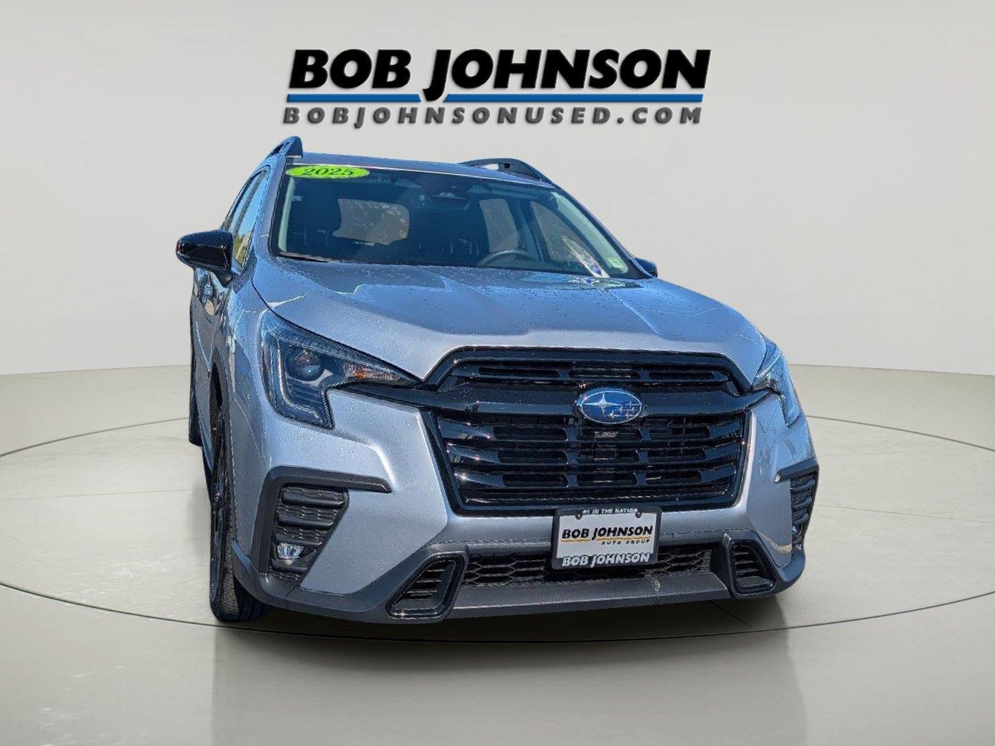 2025 Subaru Ascent Onyx Edition in Ice Silver Metallic — front three-quarter view