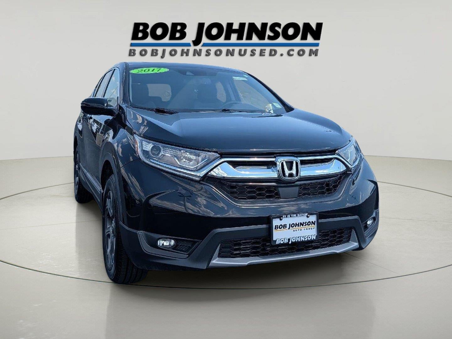 2017 Honda CR-V EX-L in Crystal Black Pearl — front three-quarter view