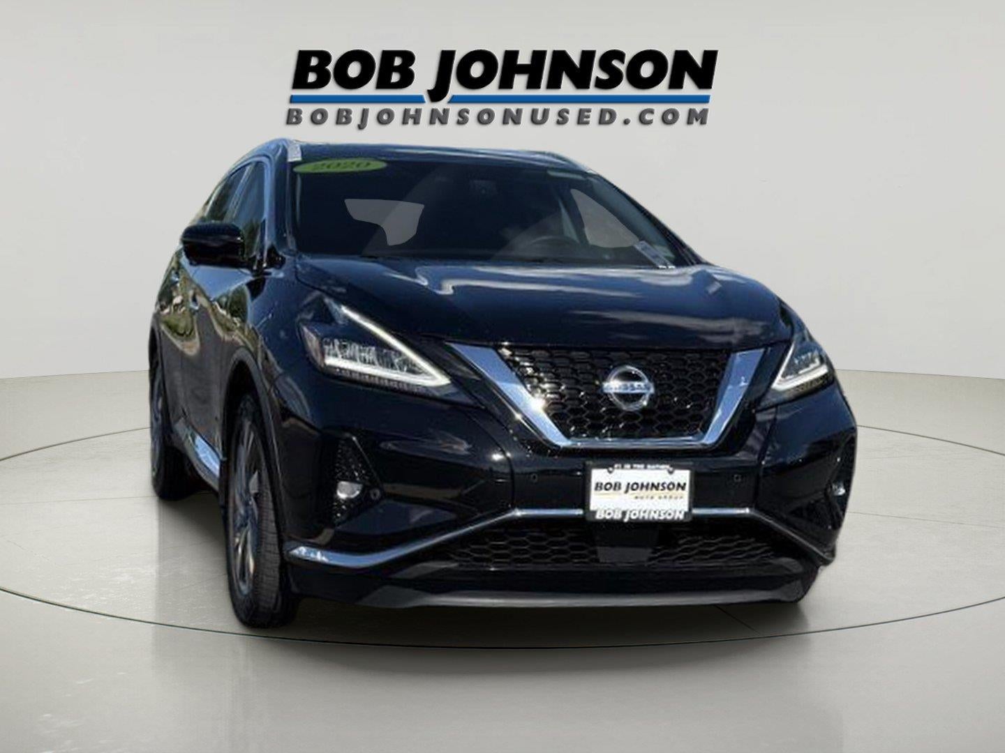2020 Nissan Murano SL in Super Black Metallic — front three-quarter view