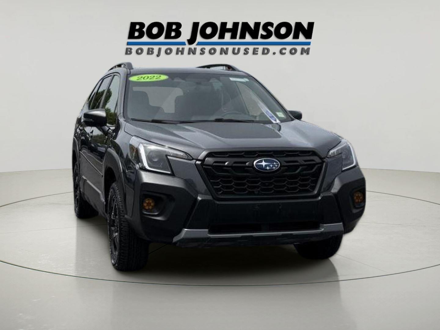 2022 Subaru Forester Wilderness in Magnetite Gray Metallic — front three-quarter view