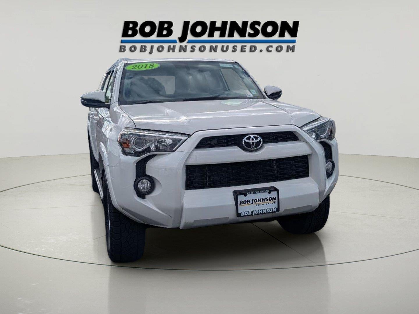 2018 Toyota 4Runner SR5 Premium in Super White — front three-quarter view