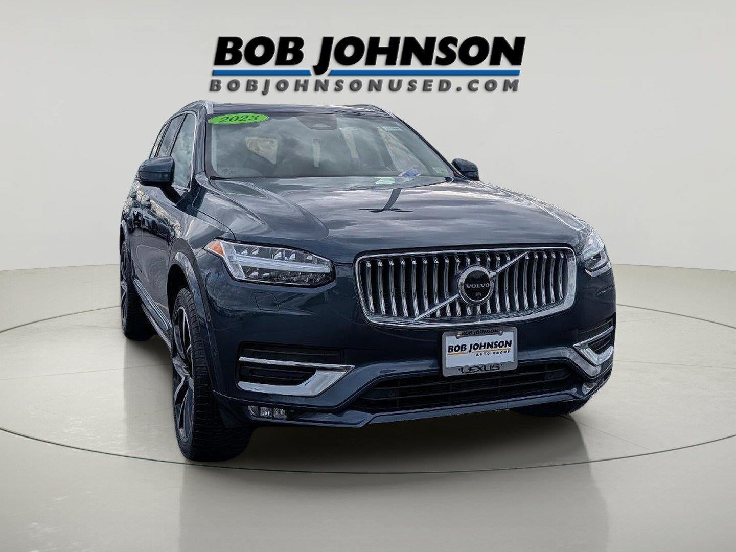 2023 Volvo XC90 Plus in Denim Blue Metallic — front three-quarter view