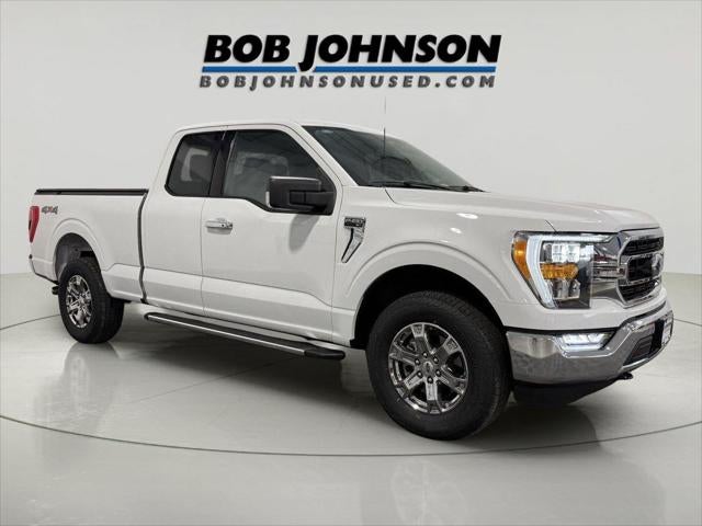 2023 Ford F-150 XLT in Oxford White — front three-quarter view