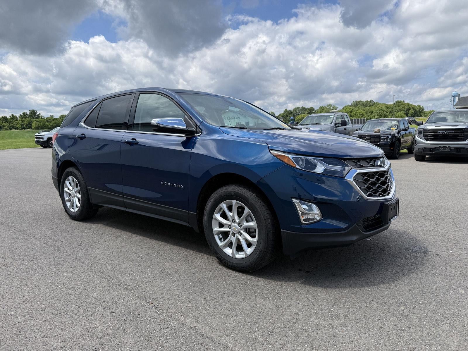 2019 Chevrolet Equinox LT in Pacific Blue Metallic — front three-quarter view
