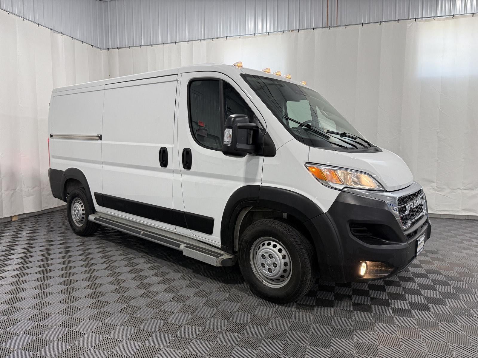 2025 RAM ProMaster 2500 Cargo Van Tradesman Low Roof 136' WB w/Pass Seat in Bright White Clearcoat — front three-quarter view