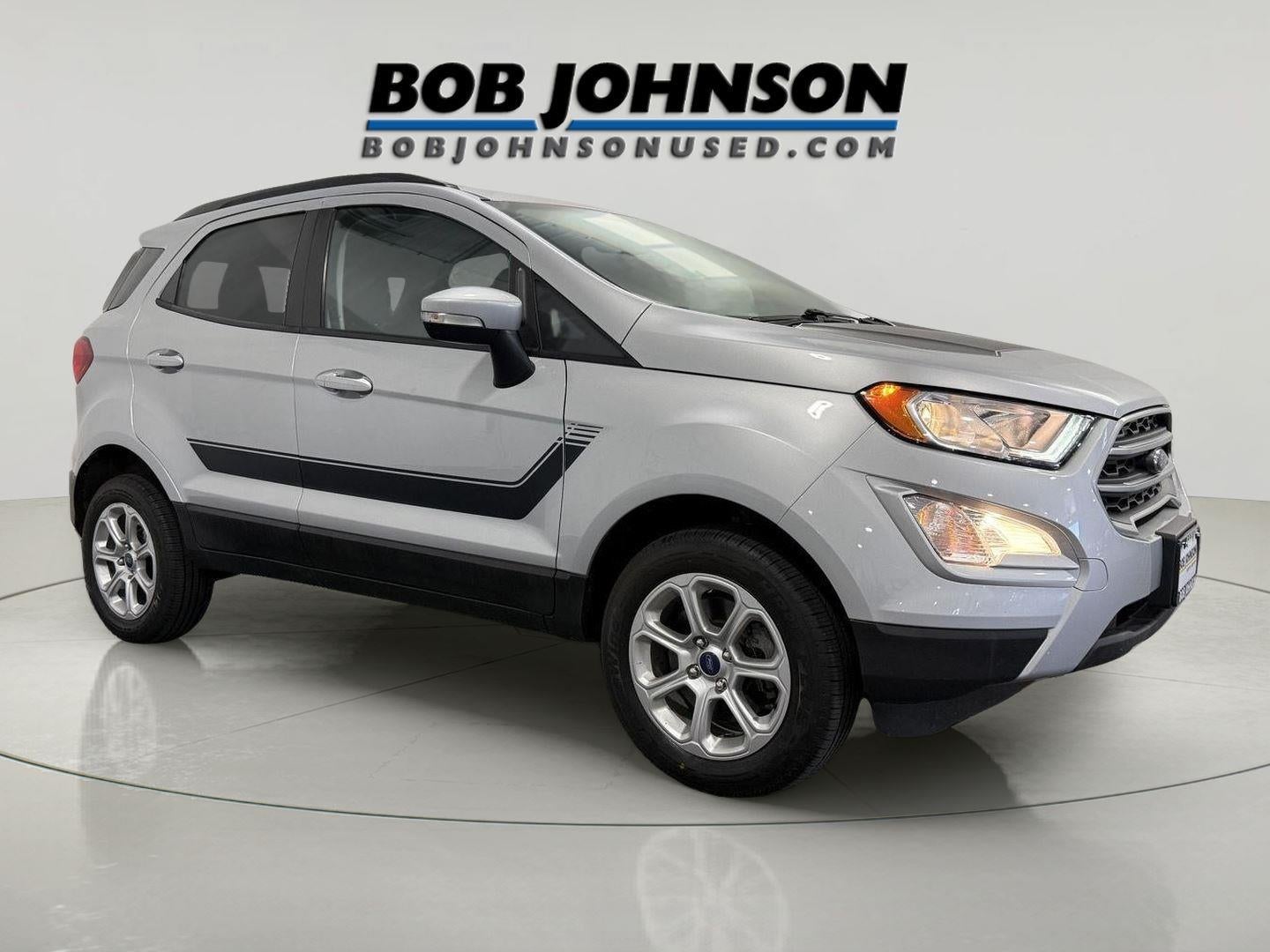 2022 Ford EcoSport SE in Moondust Silver — front three-quarter view