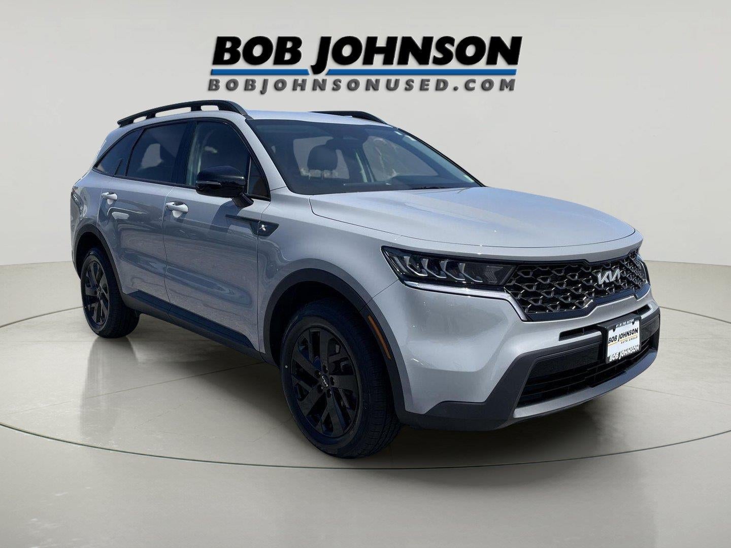2023 Kia Sorento X-Line S in Wolf Gray — front three-quarter view