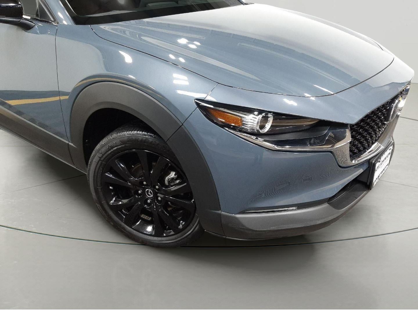 2023 Mazda Mazda CX-30 2.5 S Carbon Edition in Polymetal Gray Metallic — front three-quarter view