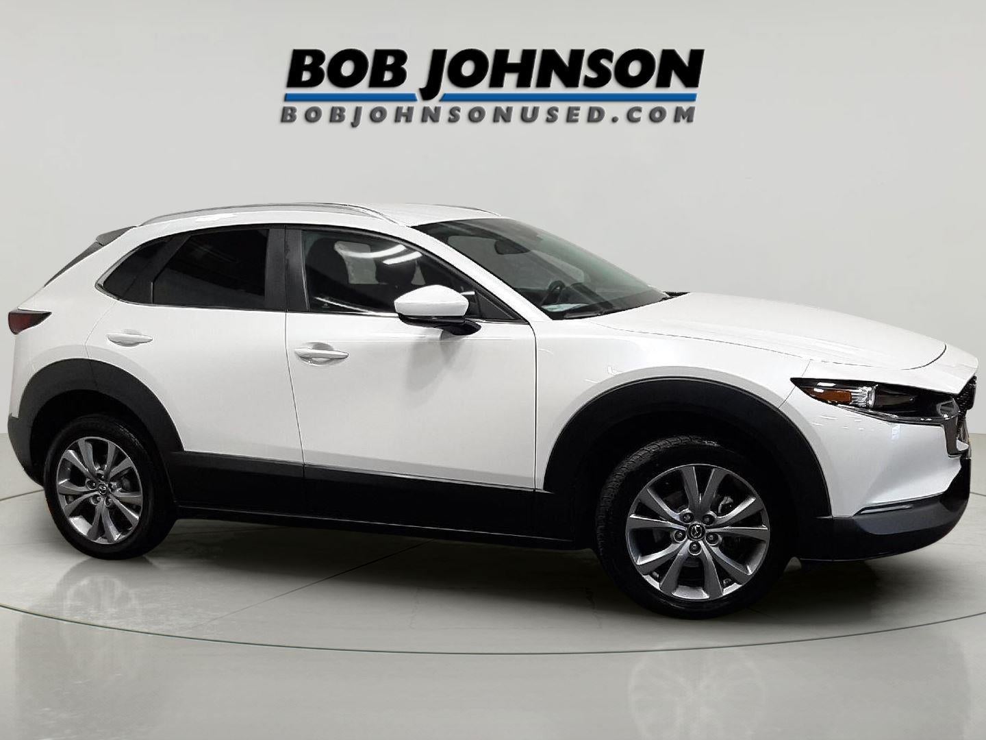 2023 Mazda Mazda CX-30 2.5 S Preferred Package in Snowflake White Pearl Mica — front three-quarter view