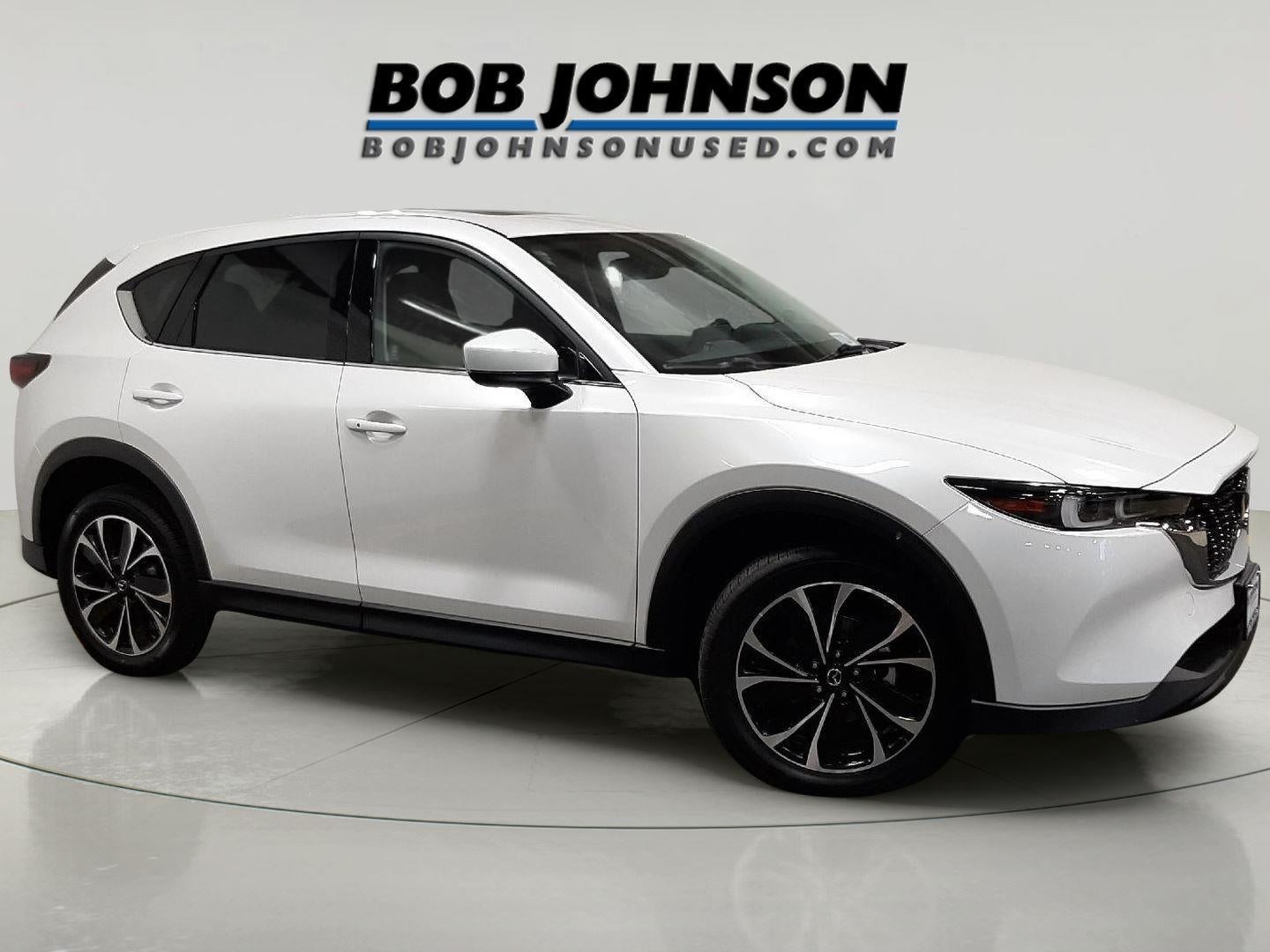 2023 Mazda Mazda CX-5 2.5 S Premium Package in Rhodium White Metallic — front three-quarter view
