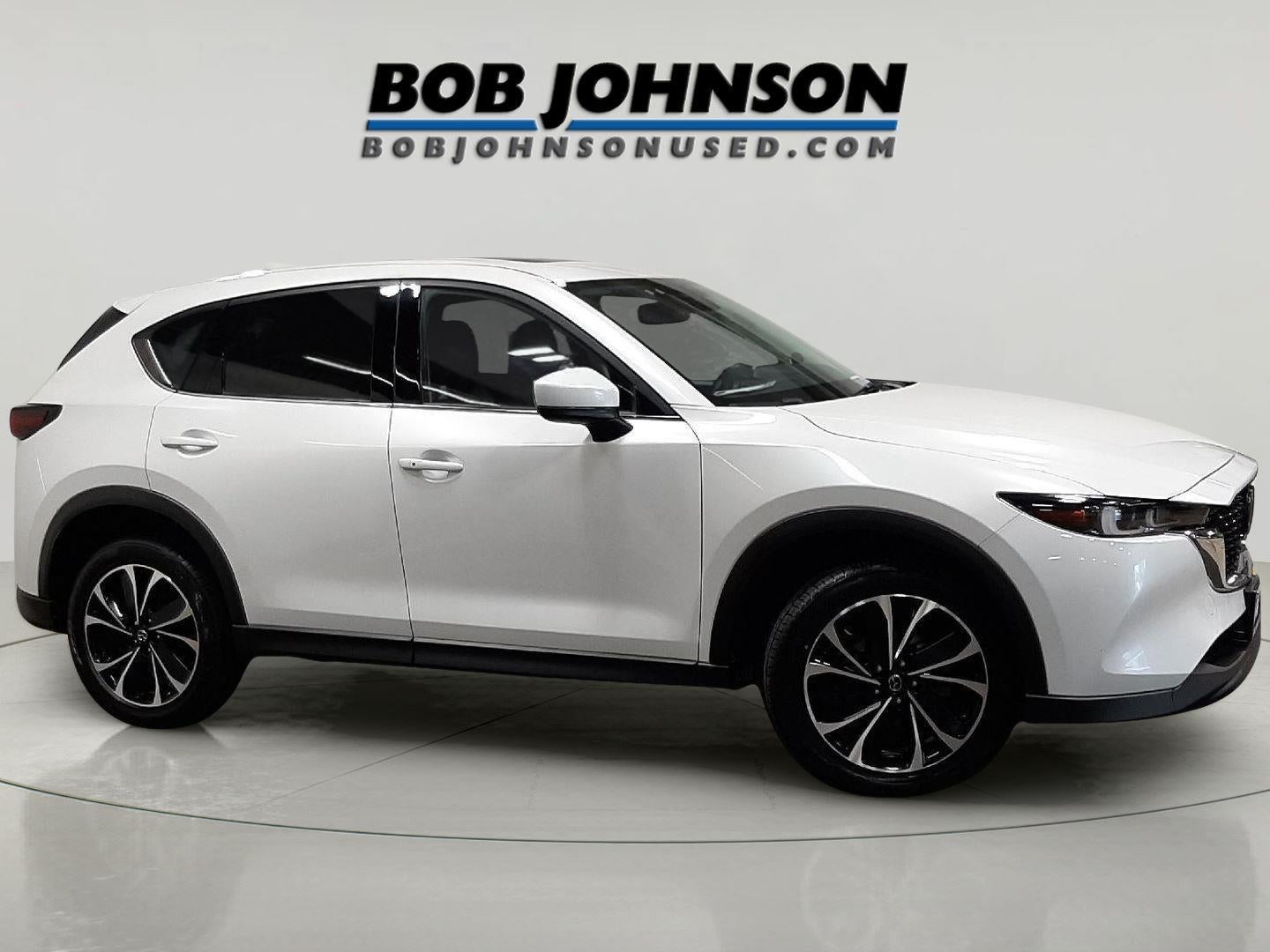 2023 Mazda Mazda CX-5 2.5 S Premium Package in Rhodium White Metallic — front three-quarter view