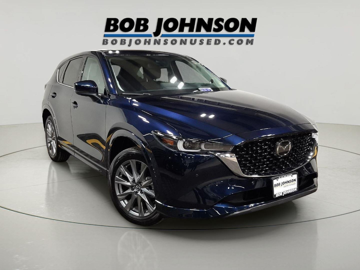 2025 Mazda Mazda CX-5 2.5 S Premium Plus Package in Deep Crystal Blue Mica — front three-quarter view