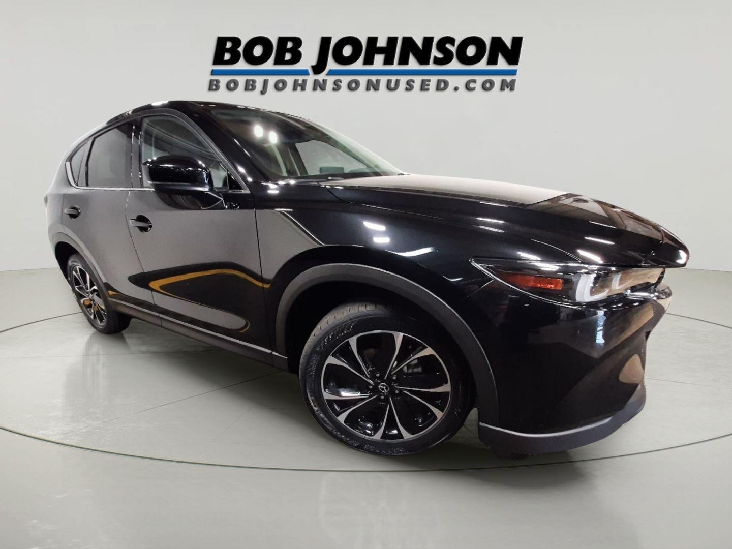 2023 Mazda Mazda CX-5 2.5 S Premium Plus Package in Jet Black Mica — front three-quarter view